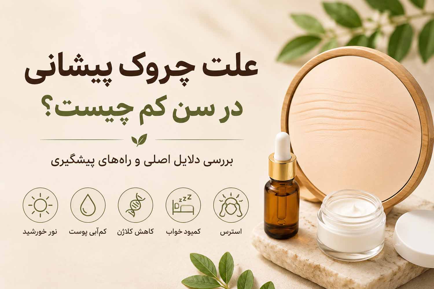 علت چروک پیشانی در سن کم