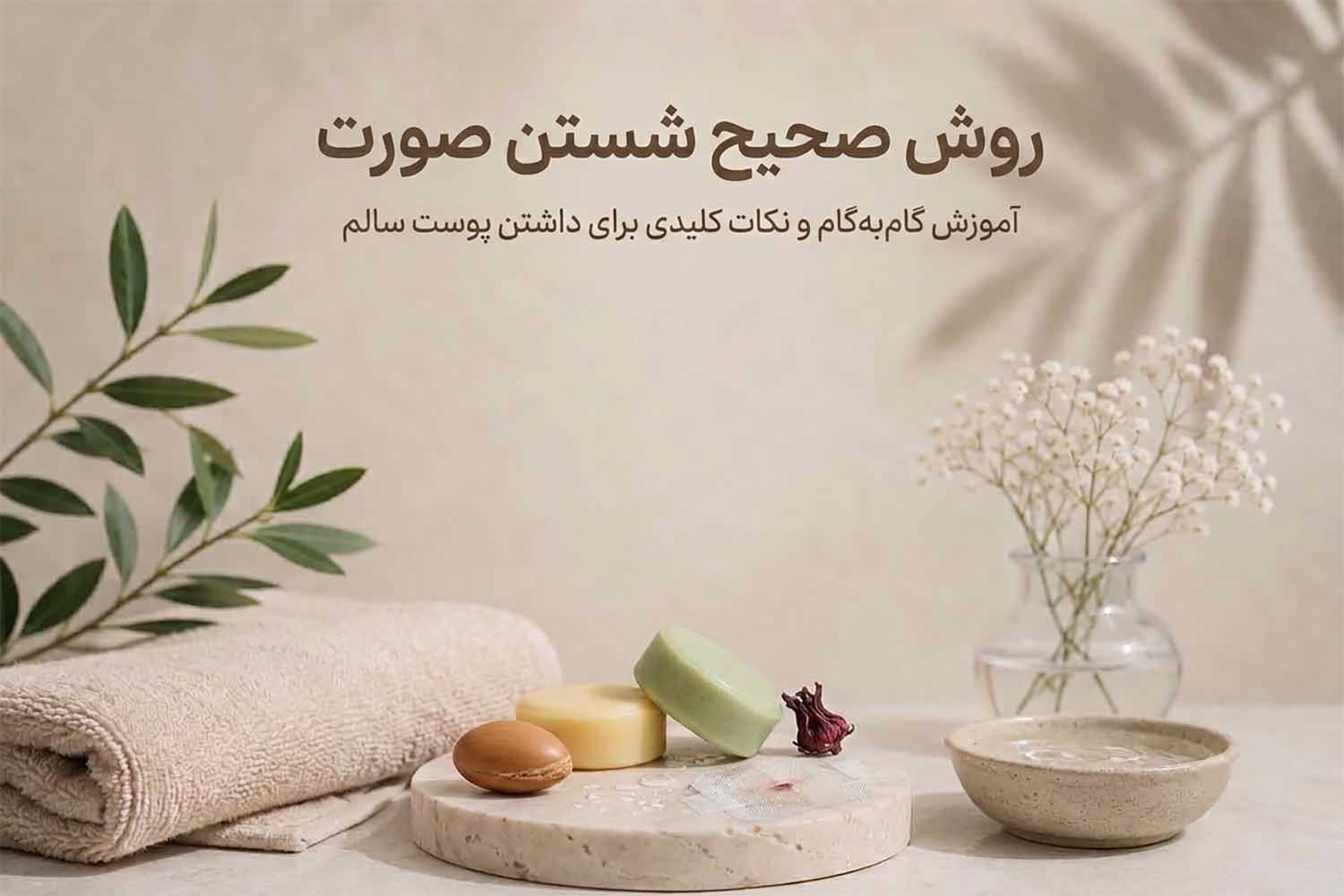 روش صحیح شستن صورت