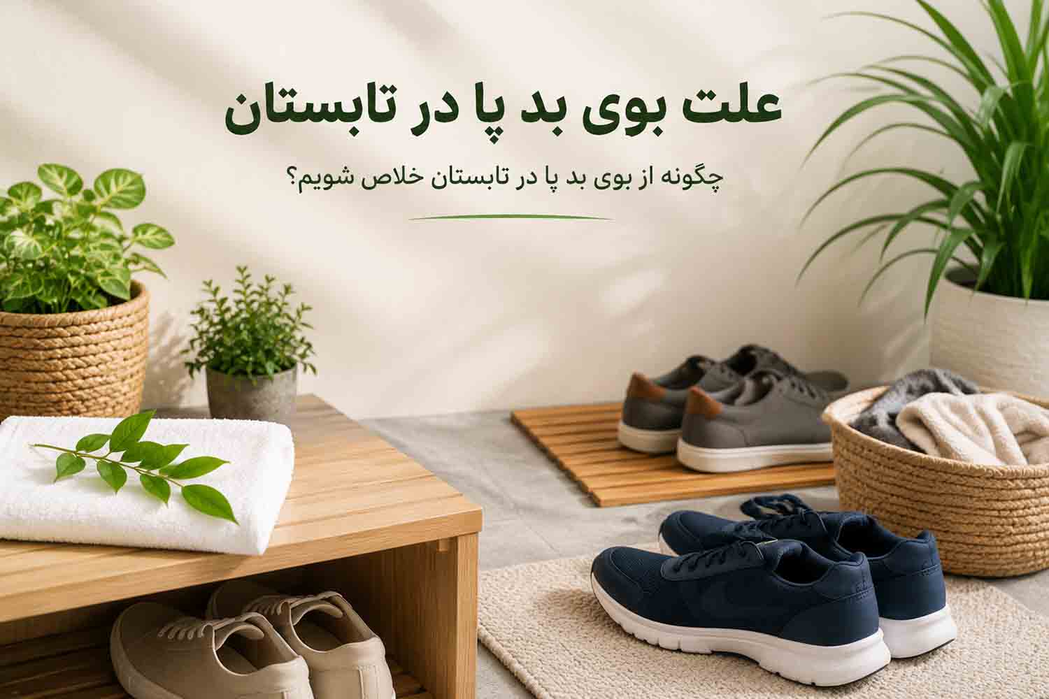 علت بوی بد پا در تابستان