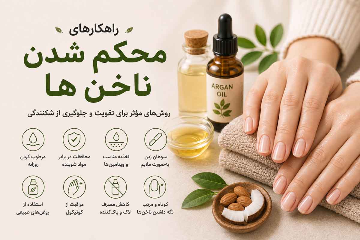 راهکارهای محکم شدن ناخن ها