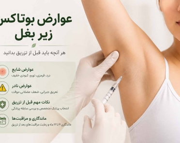 عوارض بوتاکس زیر بغل